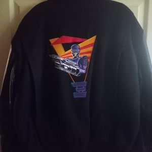 ROBOCOP 3 Letterman Jacket,Large, Purple and black